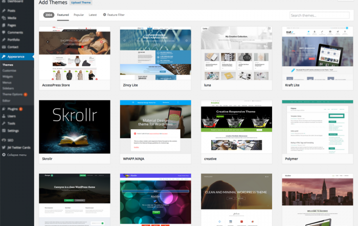How to upload free WordPress theme